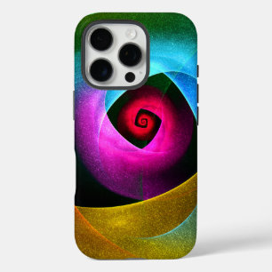 Blue Orange Pink Modern Abstract Art Pattern #24 iPhone 16 Pro Case