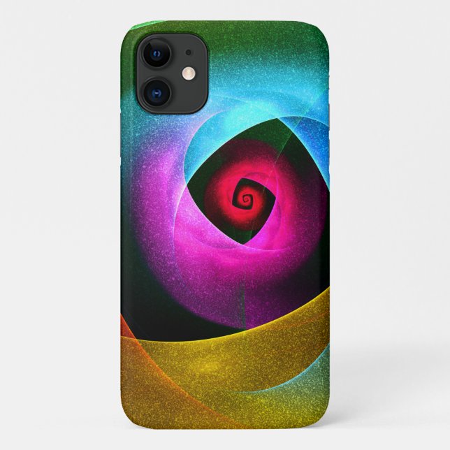 Blue Orange Pink Modern Abstract Art Pattern #24 Case-Mate iPhone Case (Back)
