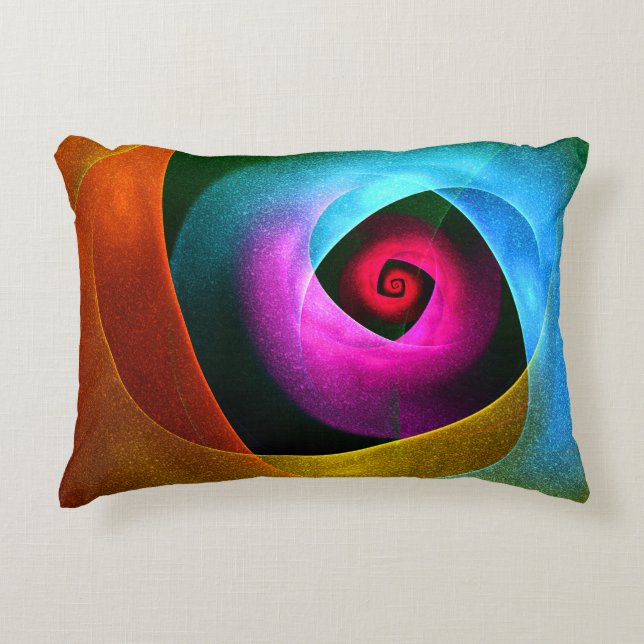 Blue Orange Pink Modern Abstract Art Pattern #24 Decorative Cushion (Front)