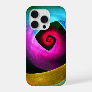 Blue Orange Pink Modern Abstract Art Pattern #24 iPhone 15 Pro Case