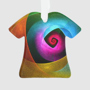 Blue Orange Pink Modern Abstract Art Pattern #24 Ornament