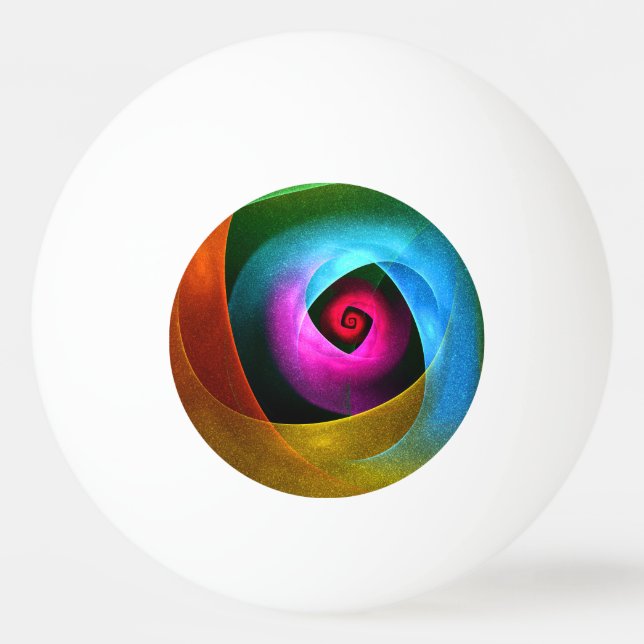 Blue Orange Pink Modern Abstract Art Pattern #24 Ping Pong Ball (Front)