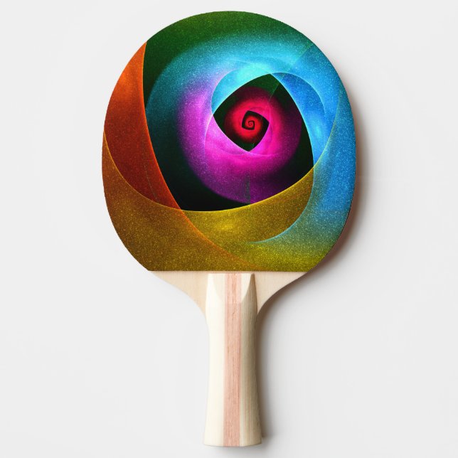 Blue Orange Pink Modern Abstract Art Pattern #24 Ping Pong Paddle (Front)