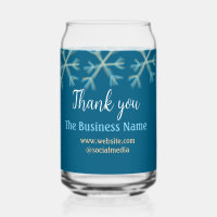 Blue orange snowflakes add business name christmas