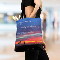 Blue Orange Sunset Photo A Single Dream Quote