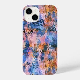 Blue & Orange Water Abstraction iPhone 14 Case