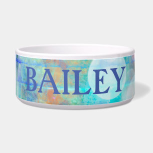 Blue, Orange, Yellow, White Abstract Art  