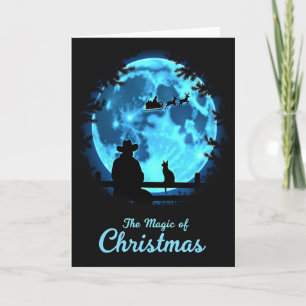 Blue Orb Christmas Card