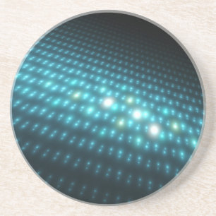Blue Orbs 3D Coaster