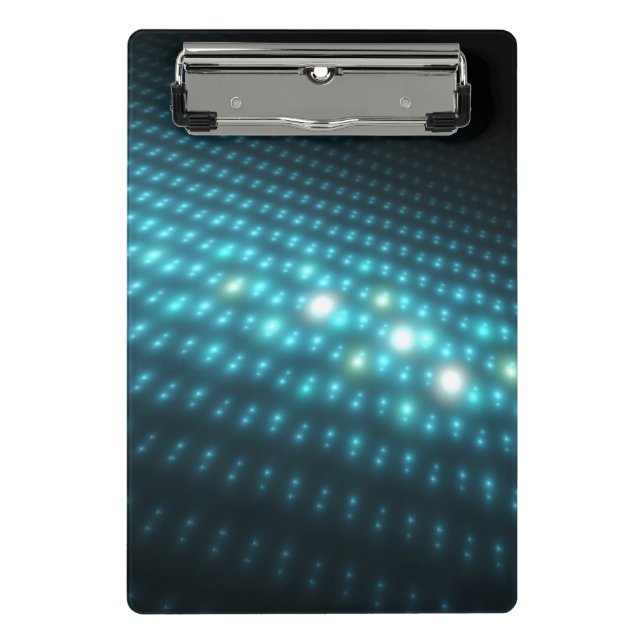Blue Orbs 3D Mini Clipboard (Front)