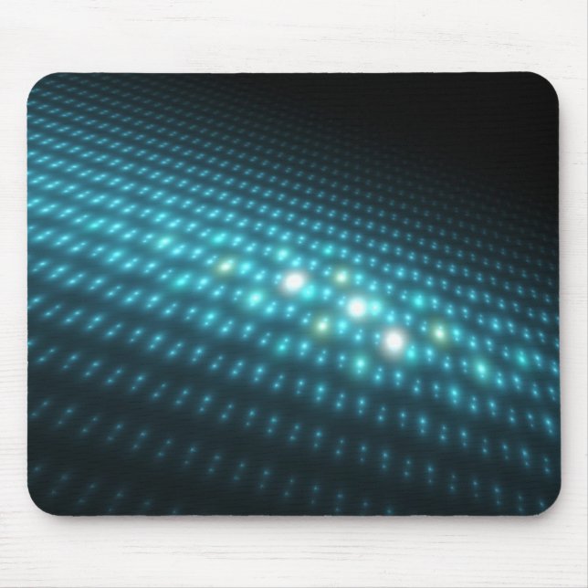 Blue Orbs 3D Mouse Pad (Front)