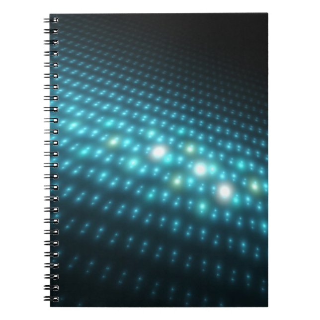 Blue Orbs 3D Notebook (Front)