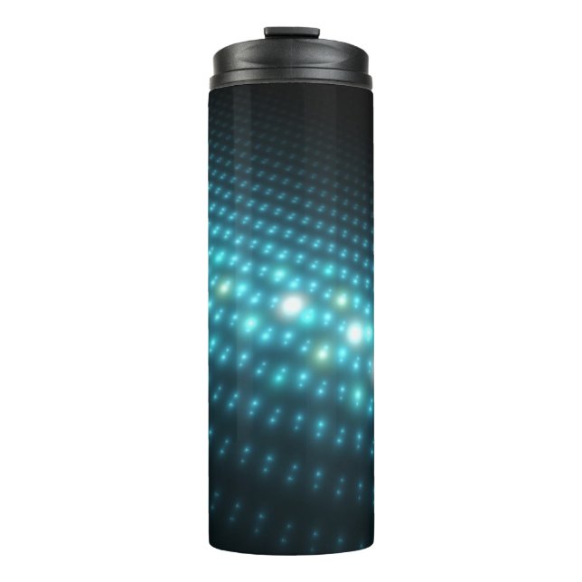 Blue Orbs 3D Thermal Tumbler (Front)