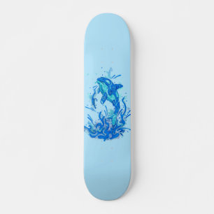 Blue Orca Design Skateboard