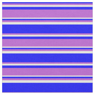 Blue, Orchid, and Mint Cream Coloured Pattern Fabric