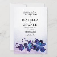 Blue Orchid and Purple Wedding