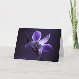 Blue Orchid Card