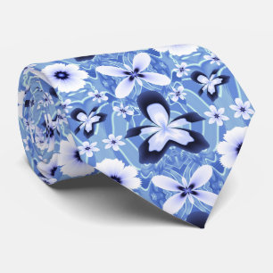 Blue Orchid Elegant Flower Tie
