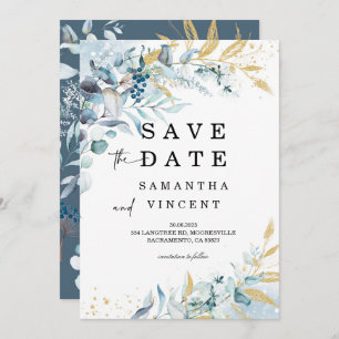 Blue Orchid  Save the Date cards