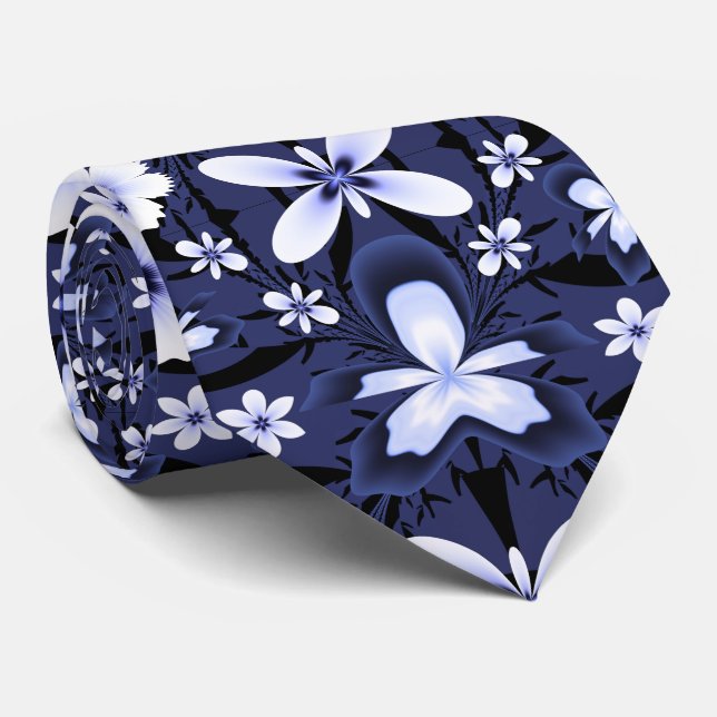 Blue orchid tie (Rolled)