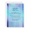 Blue Orchid Wedding Invitation