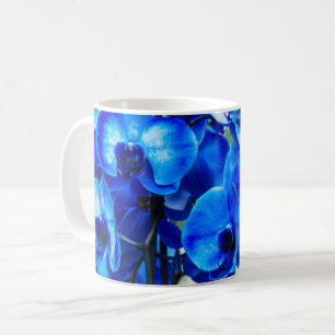 Blue orchids coffee mug