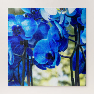 Blue orchids jigsaw puzzle