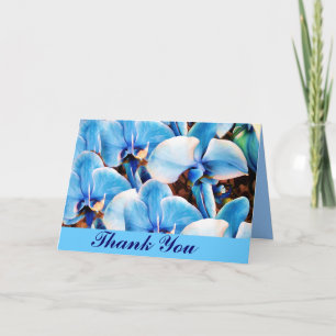 Blue Orchids of Love_ Thank You Card