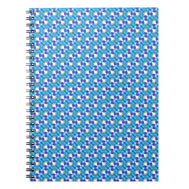 Blue orchids pattern notebook (Front)