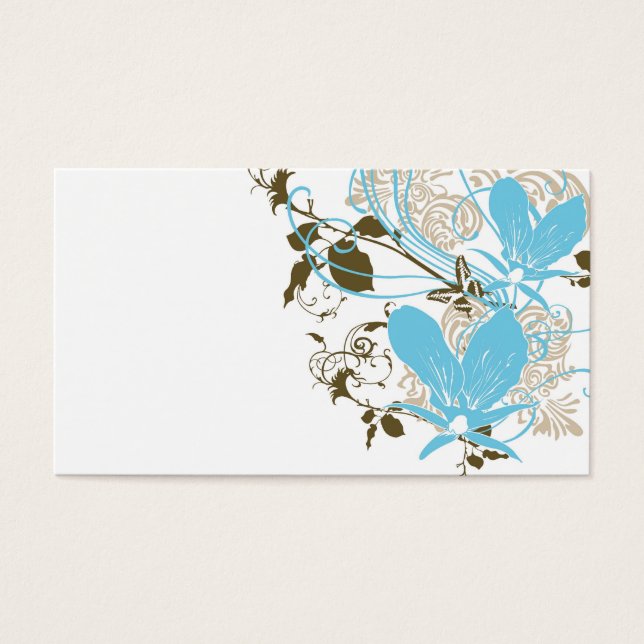 Blue orchids Profile Card (Front)