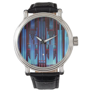 Blue organ pipes watch