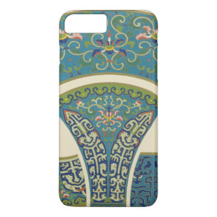 Blue Oriental Designs with Smiling Faces iPhone 8 Plus/7 Plus Case