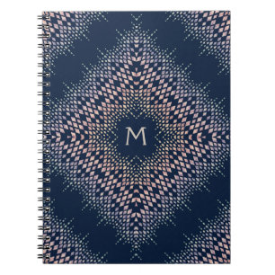 Blue Oriental ornament. Notebook