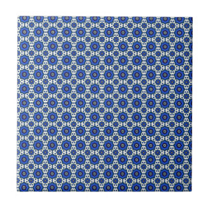 Blue oriental pattern tiles