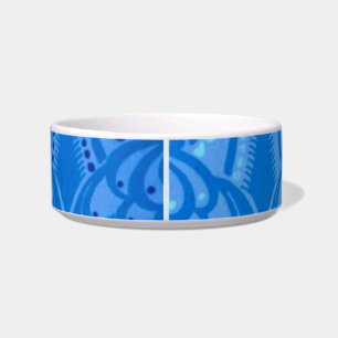 Blue Oriental Peacock Birds Bowl