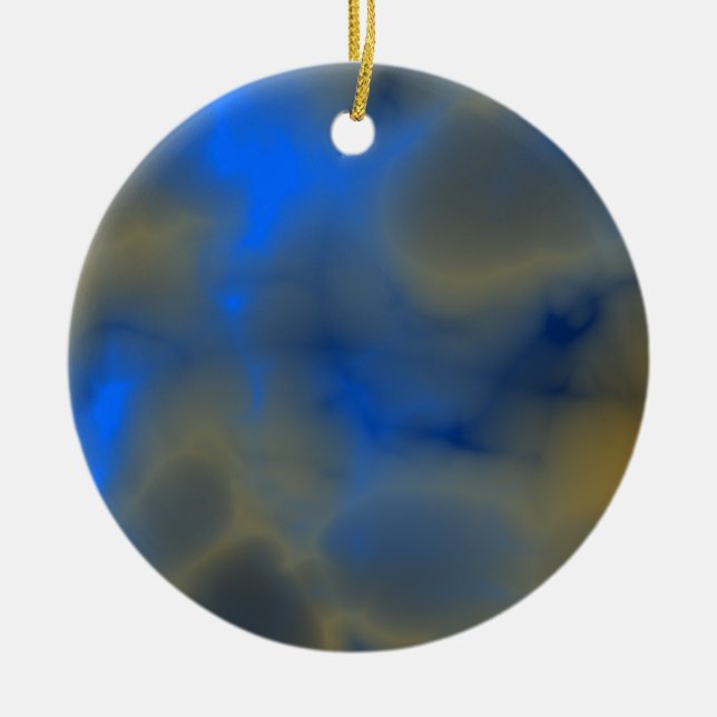 blue ornament with clouds (Front)