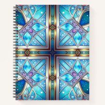 Blue Ornate Notebook