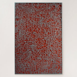 blue over red maze jigsaw puzzle