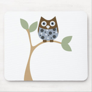 Blue Owl Baby Mouse Pad