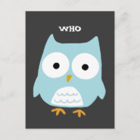 Blue Owl | Cute Cartoon Owl