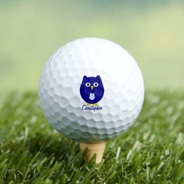 Blue Owl Design Golf Balls (Insitu Tee)