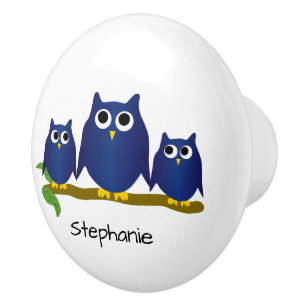 Blue Owl Design Personalised Ceramic Knob