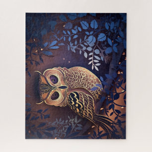 Blue Owl Jigsaw Puzzle