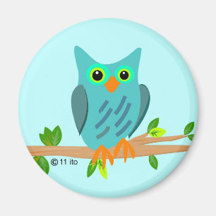 Blue Owl Magnet