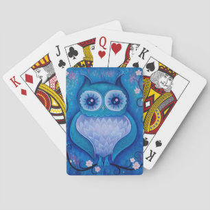 blue owl playing cards