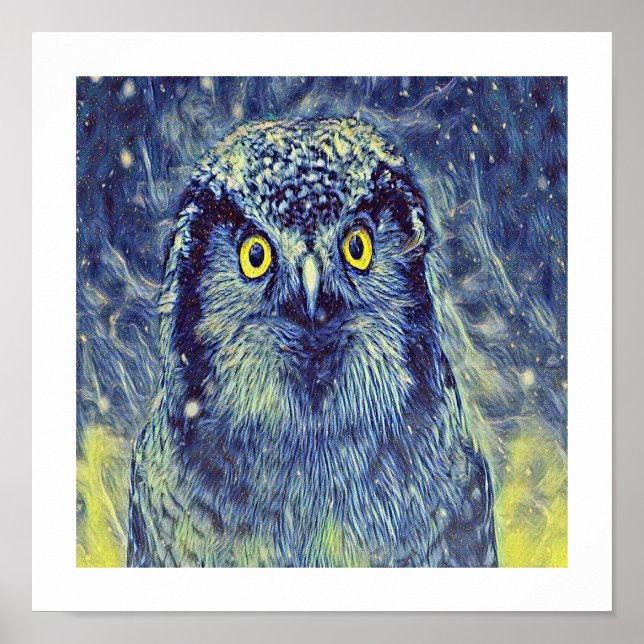Blue owl poster (Front)
