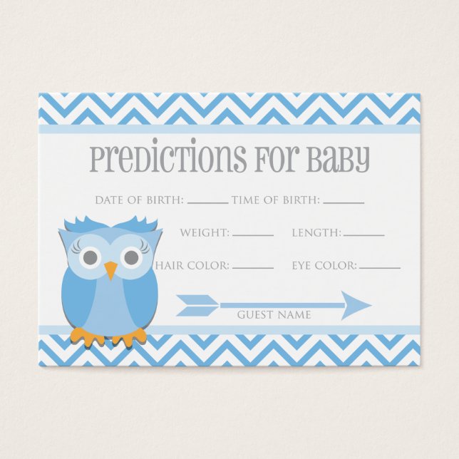 Blue Owl Predictions Card (Front)