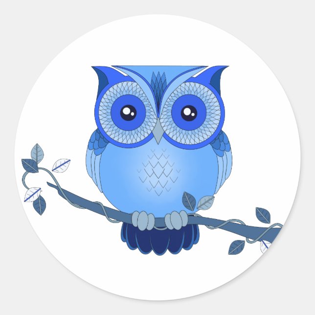 Blue Owl Stickers (Front)