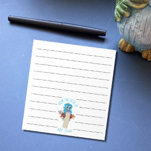 Blue Owl Teacher Lined Notepad