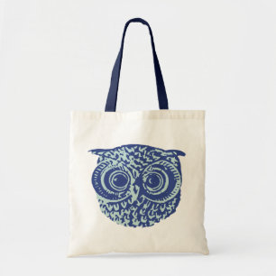 blue owl tote bag